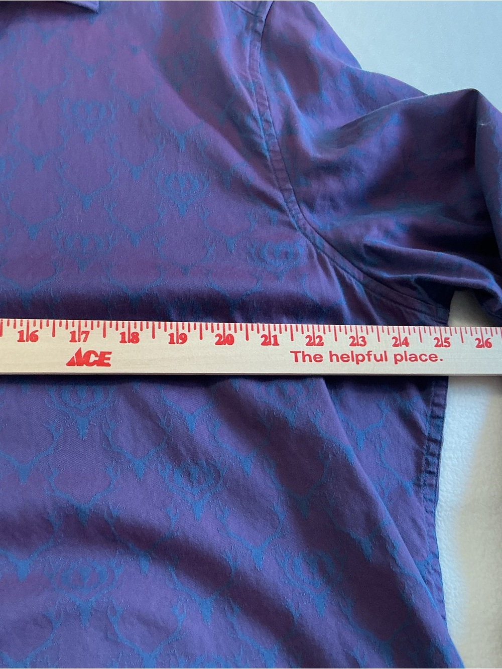 Robert Graham Classic Fit 2XL Men's Button Down Shirt Purple Antler Stag Motif - Picture 9 of 13